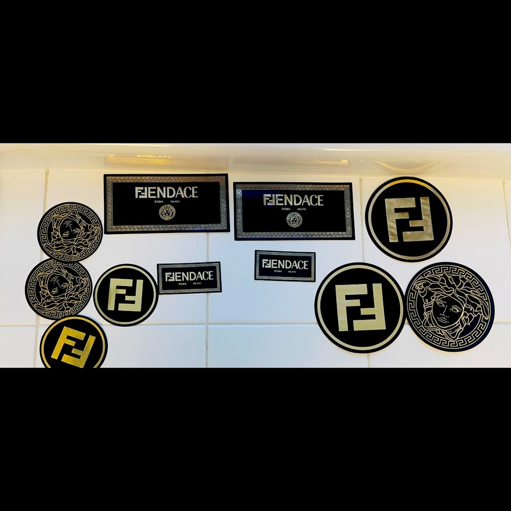 Fendi x Versace collab sticker set.
